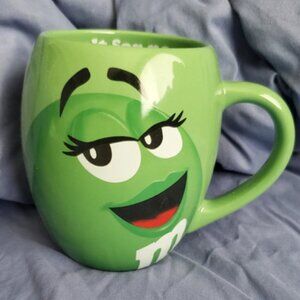 Green M&M mug